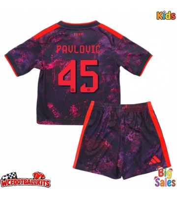 Bayern Munich Aleksandar Pavlovic #45 Replica Third Stadium Kit for Kids 2026-27 Short Sleeve (+ pants)
